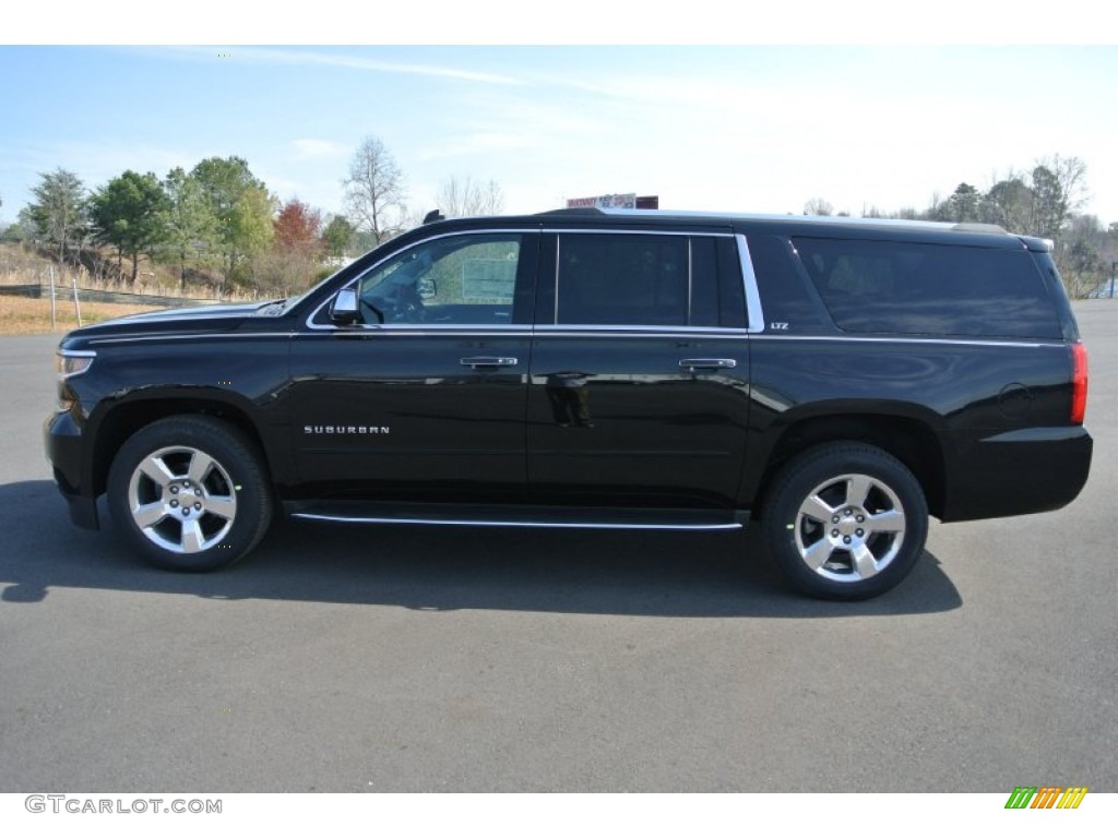 2015 Suburban LTZ 4WD - Black / Jet Black photo #3