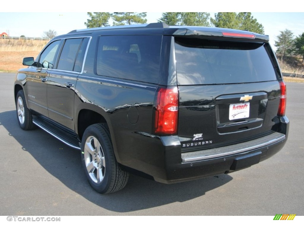 2015 Suburban LTZ 4WD - Black / Jet Black photo #4