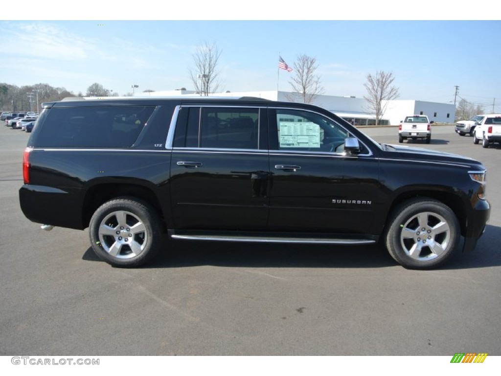 2015 Suburban LTZ 4WD - Black / Jet Black photo #6