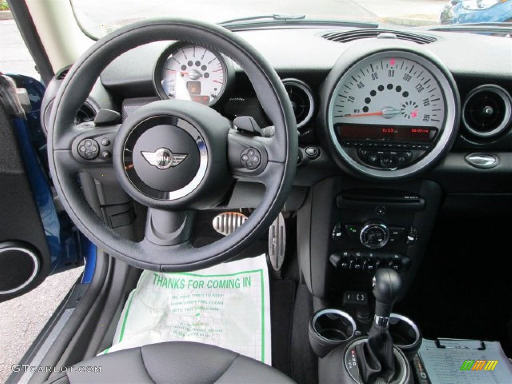 2013 Cooper S Hardtop - Lightning Blue Metallic / Carbon Black photo #10