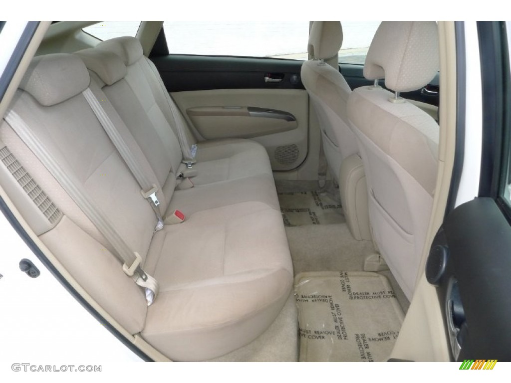 2005 Prius Hybrid - Super White / Ivory/Brown photo #3