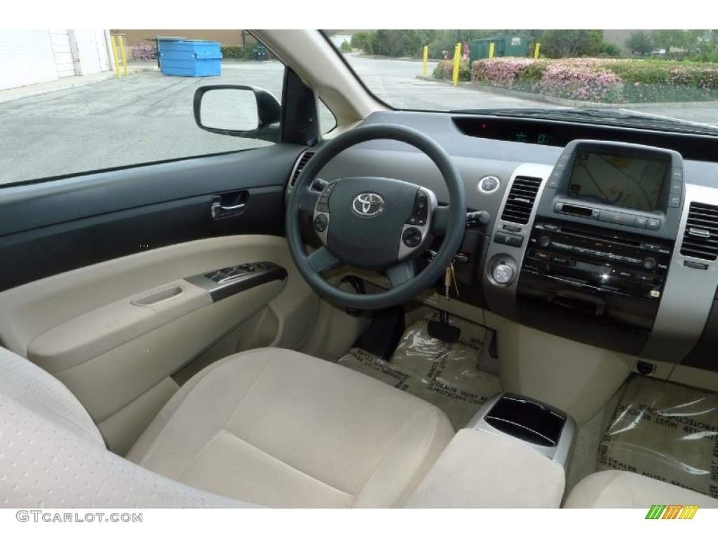 2005 Prius Hybrid - Super White / Ivory/Brown photo #12