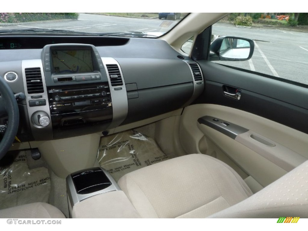 2005 Prius Hybrid - Super White / Ivory/Brown photo #13