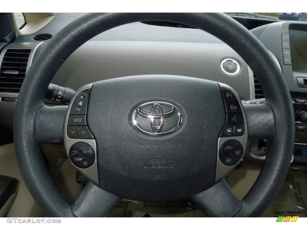 2005 Prius Hybrid - Super White / Ivory/Brown photo #16