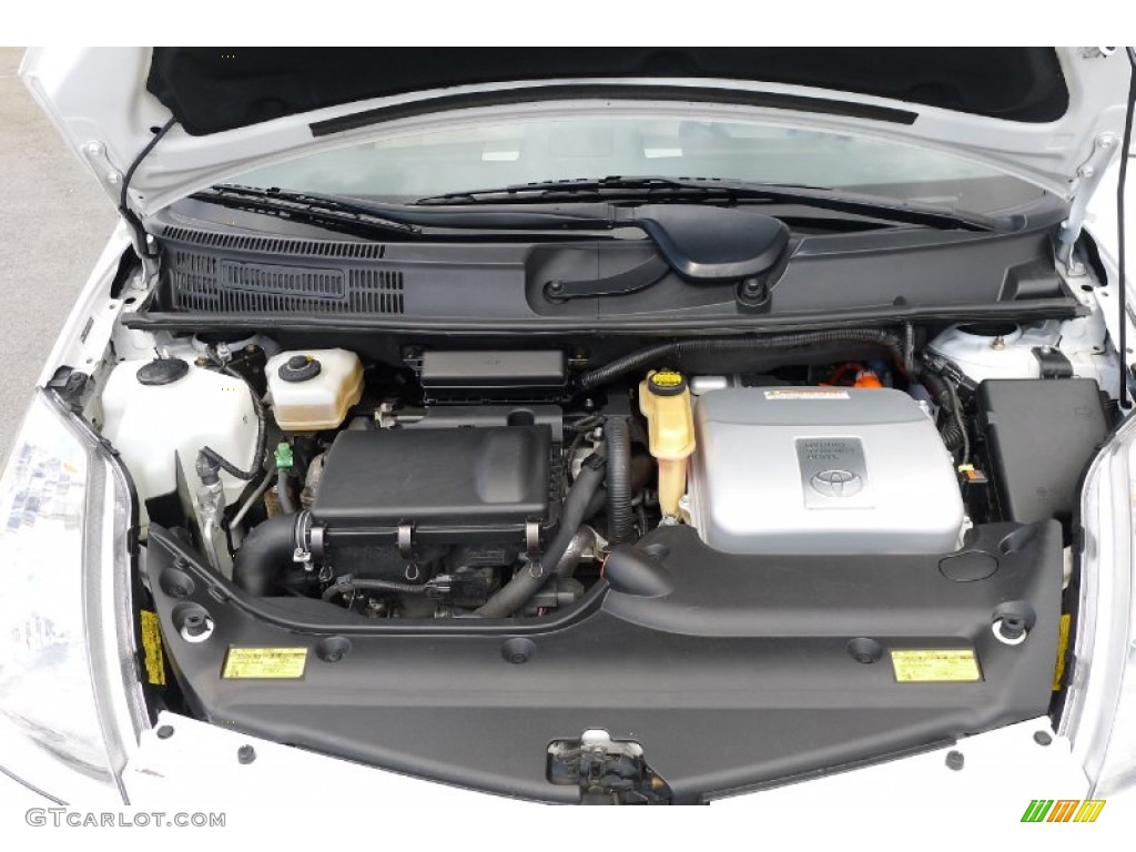 2005 Prius Hybrid - Super White / Ivory/Brown photo #20