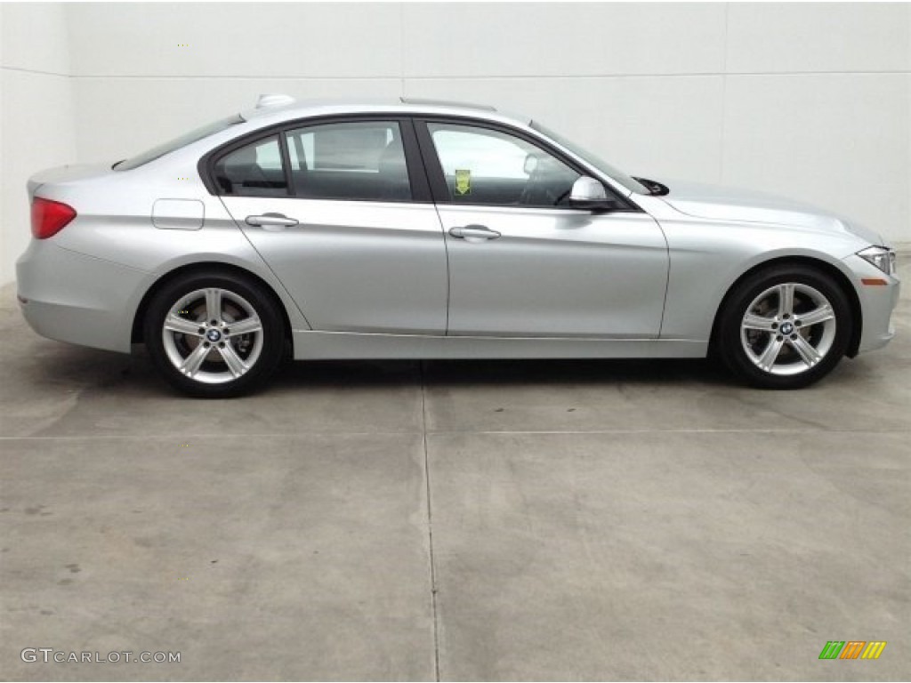 2014 3 Series 328i Sedan - Glacier Silver Metallic / Black photo #2