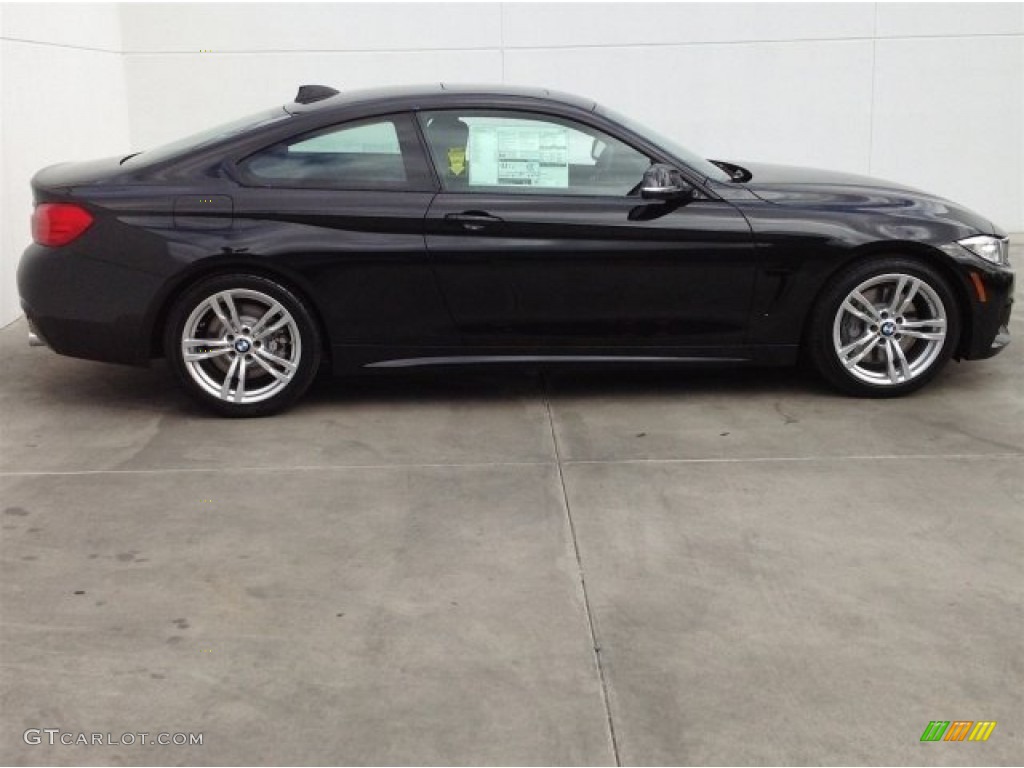 Black Sapphire Metallic 2014 BMW 4 Series 435i Coupe Exterior Photo #91945448