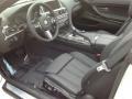 2014 BMW 6 Series Black Interior Front Seat Photo