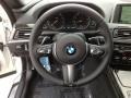 2014 BMW 6 Series Black Interior Steering Wheel Photo