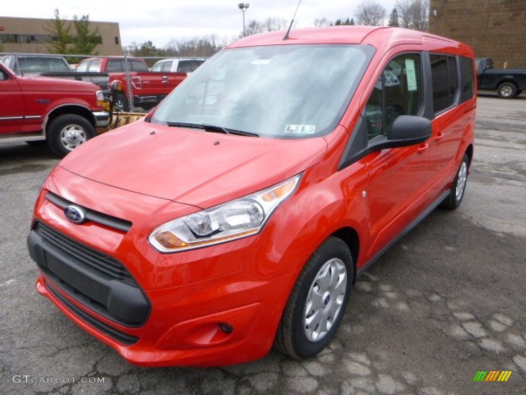 Race Red 2014 Ford Transit Connect XLT Wagon Exterior Photo #91948292