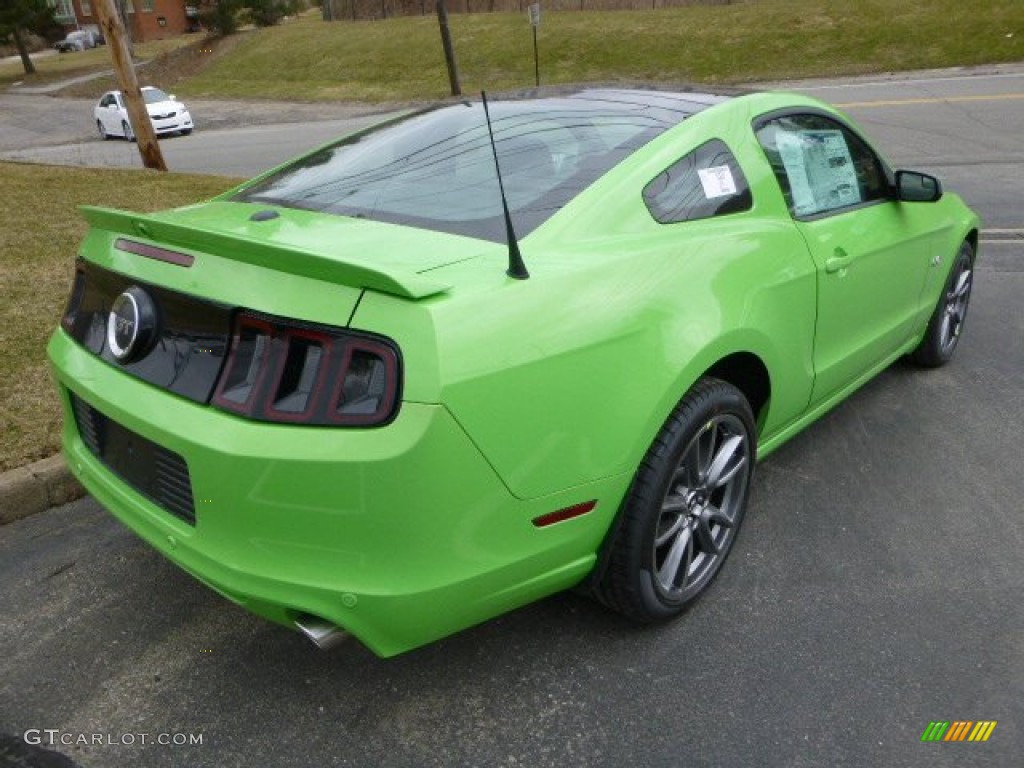 2014 Mustang GT Premium Coupe - Gotta Have it Green / Charcoal Black photo #2