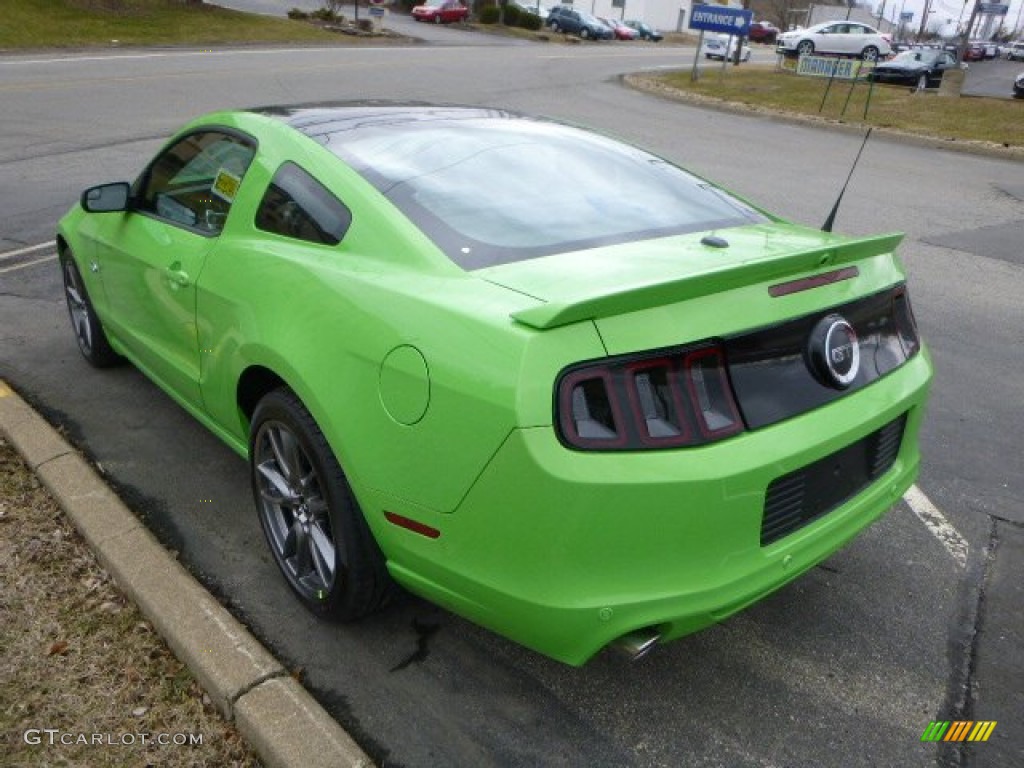 2014 Mustang GT Premium Coupe - Gotta Have it Green / Charcoal Black photo #4