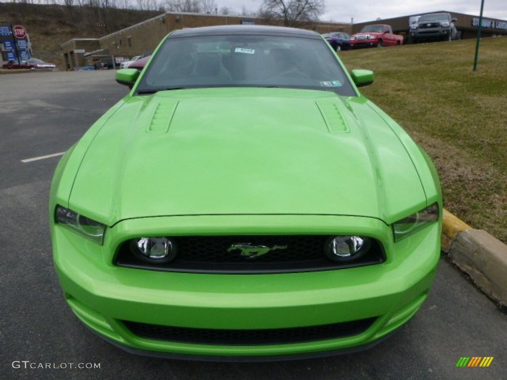 2014 Mustang GT Premium Coupe - Gotta Have it Green / Charcoal Black photo #6