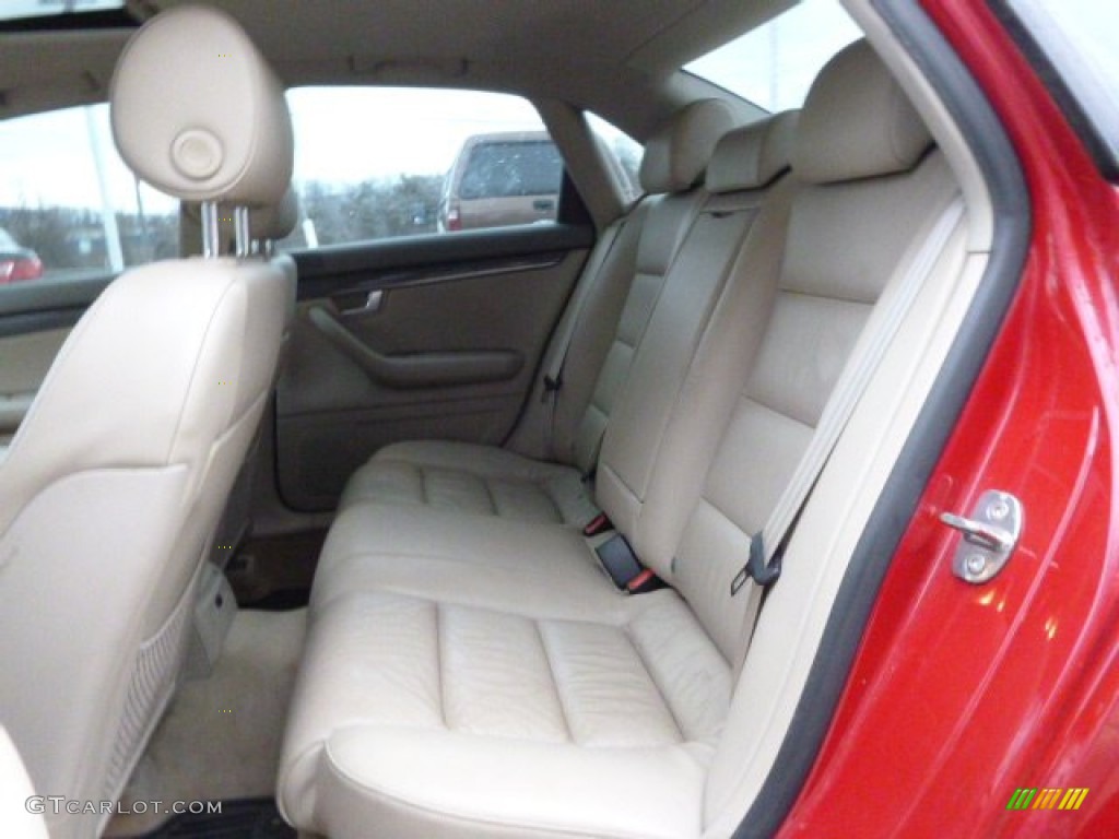 2003 A4 1.8T quattro Sedan - Amulet Red / Beige photo #12