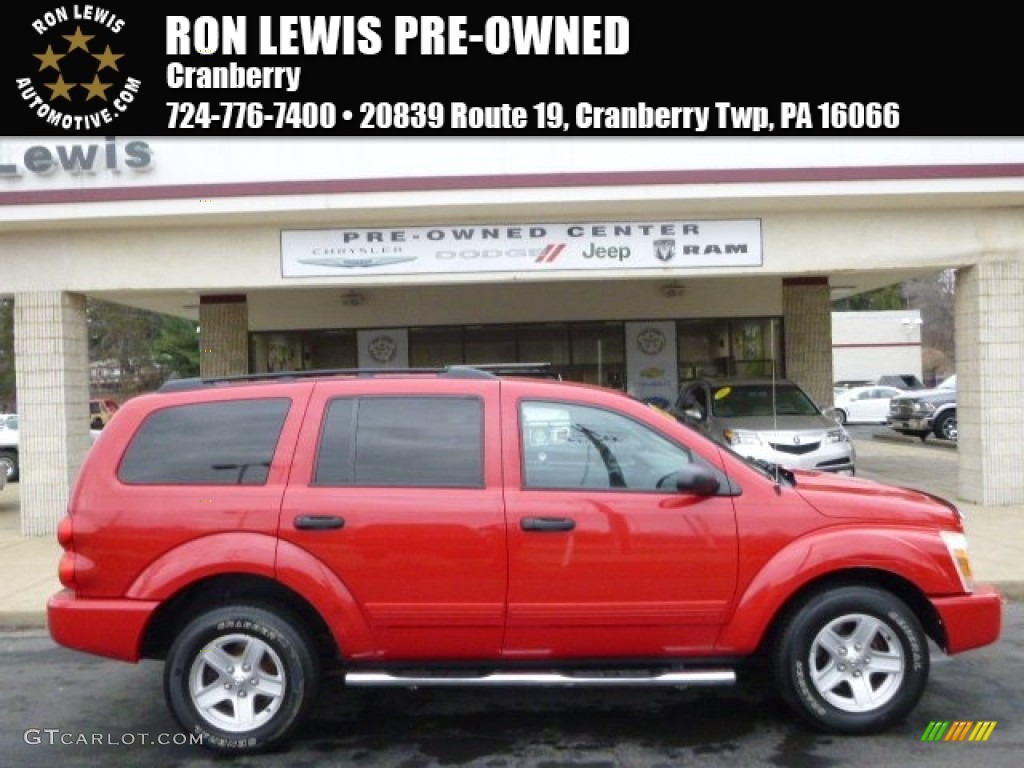 2005 Durango SLT - Flame Red / Medium Slate Gray photo #1