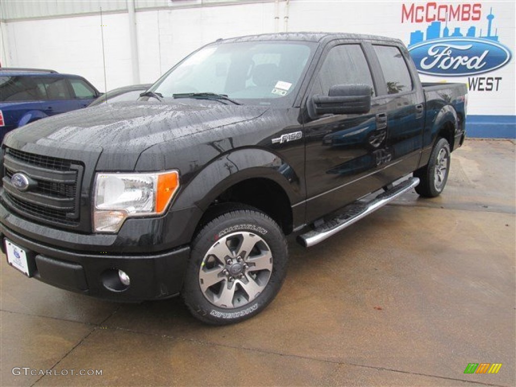 2014 F150 STX SuperCrew - Tuxedo Black / Steel Grey photo #1