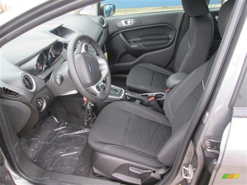 2014 Fiesta SE Hatchback - Storm Gray / Charcoal Black photo #6