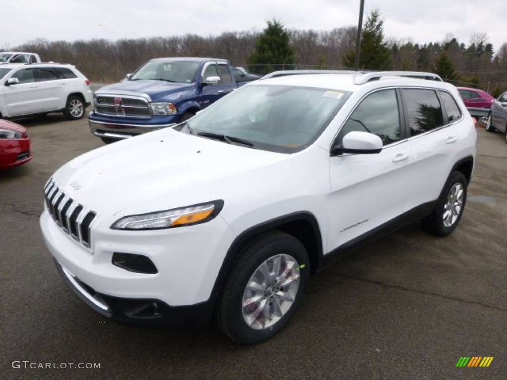 Bright White 2014 Jeep Cherokee Limited 4x4 Exterior Photo #91954658