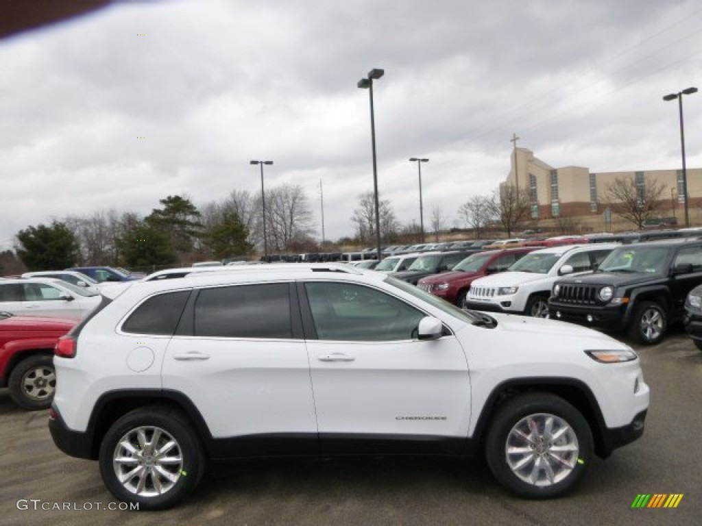 Bright White 2014 Jeep Cherokee Limited 4x4 Exterior Photo #91954724
