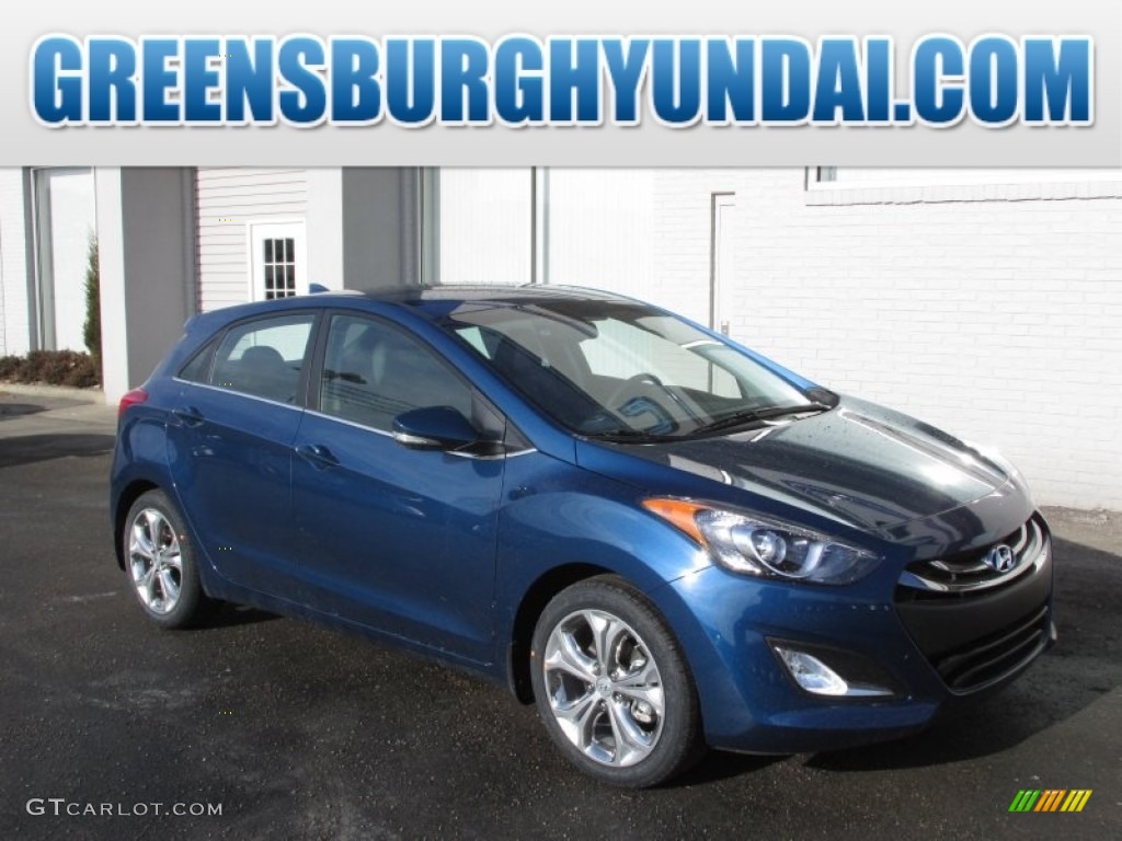 2014 Elantra GT - Windy Sea Blue / Black photo #1