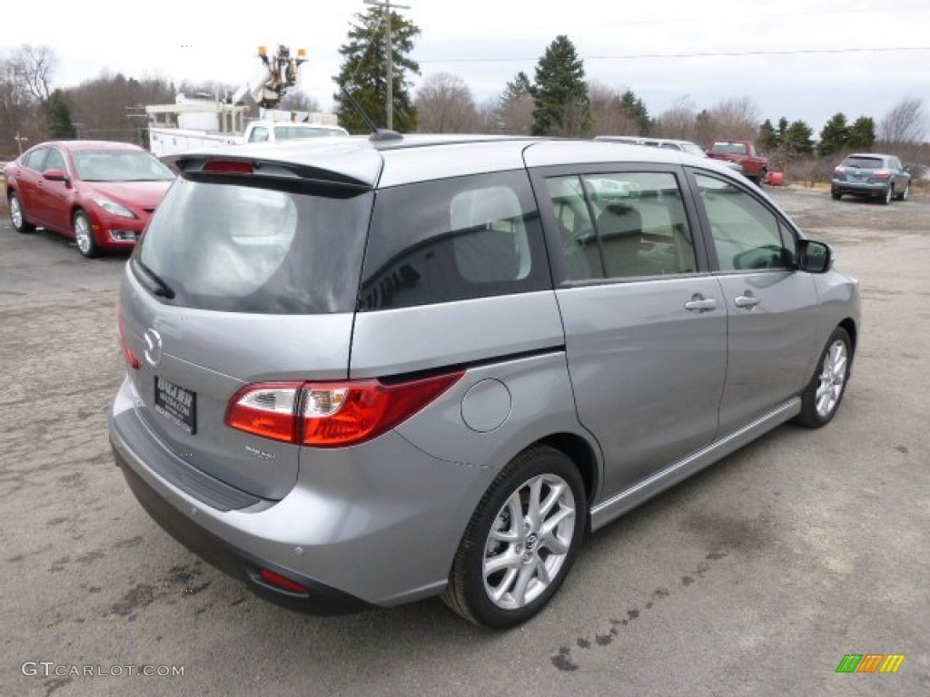 2013 MAZDA5 Touring - Liquid Silver Metallic / Black photo #6