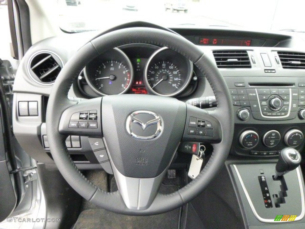 2013 MAZDA5 Touring - Liquid Silver Metallic / Black photo #23