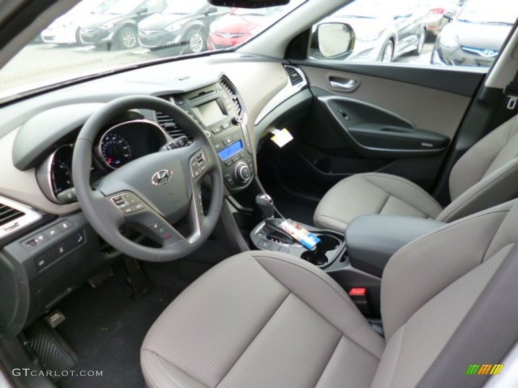 Gray Interior 2014 Hyundai Santa Fe Limited AWD Photo #91956305