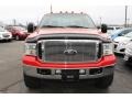2007 Red Clearcoat Ford F250 Super Duty Lariat SuperCab 4x4  photo #8