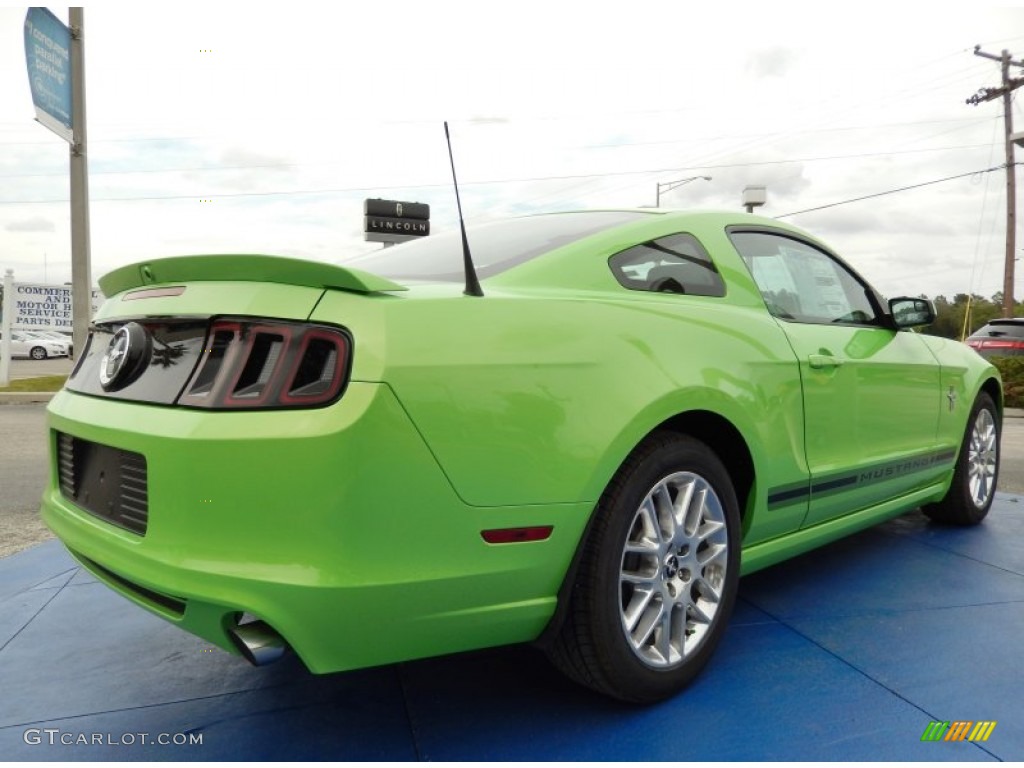 2014 Mustang V6 Premium Coupe - Gotta Have it Green / Charcoal Black photo #3