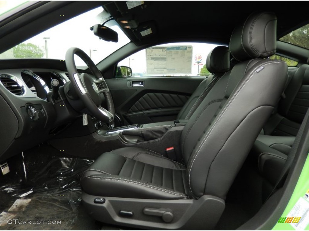 2014 Mustang V6 Premium Coupe - Gotta Have it Green / Charcoal Black photo #6