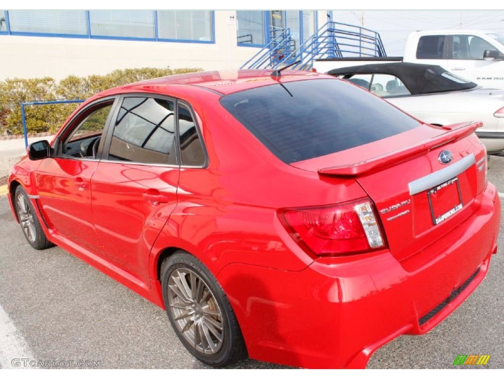 2011 Impreza WRX Sedan - Lightning Red Pearl / Carbon Black photo #8