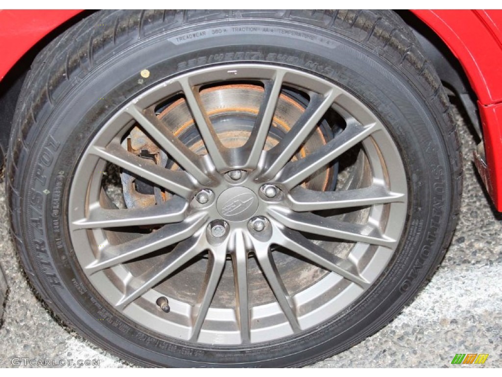 2011 Impreza WRX Sedan - Lightning Red Pearl / Carbon Black photo #17