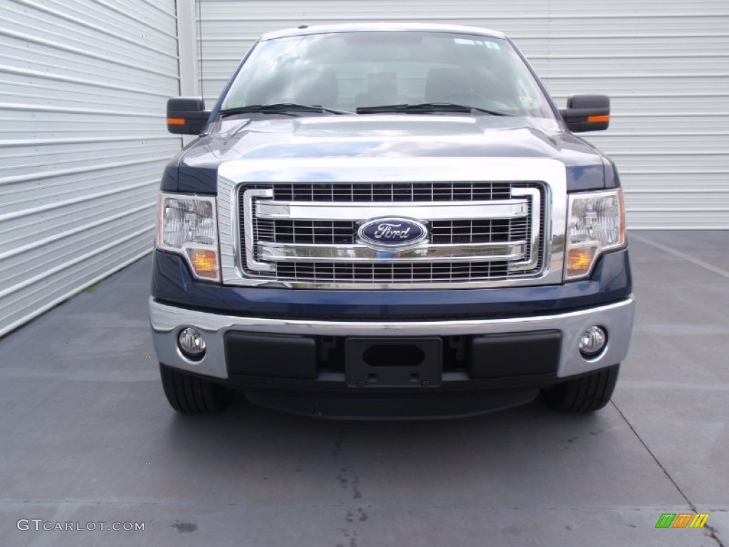 2014 F150 XLT SuperCab - Blue Jeans / Steel Grey photo #8