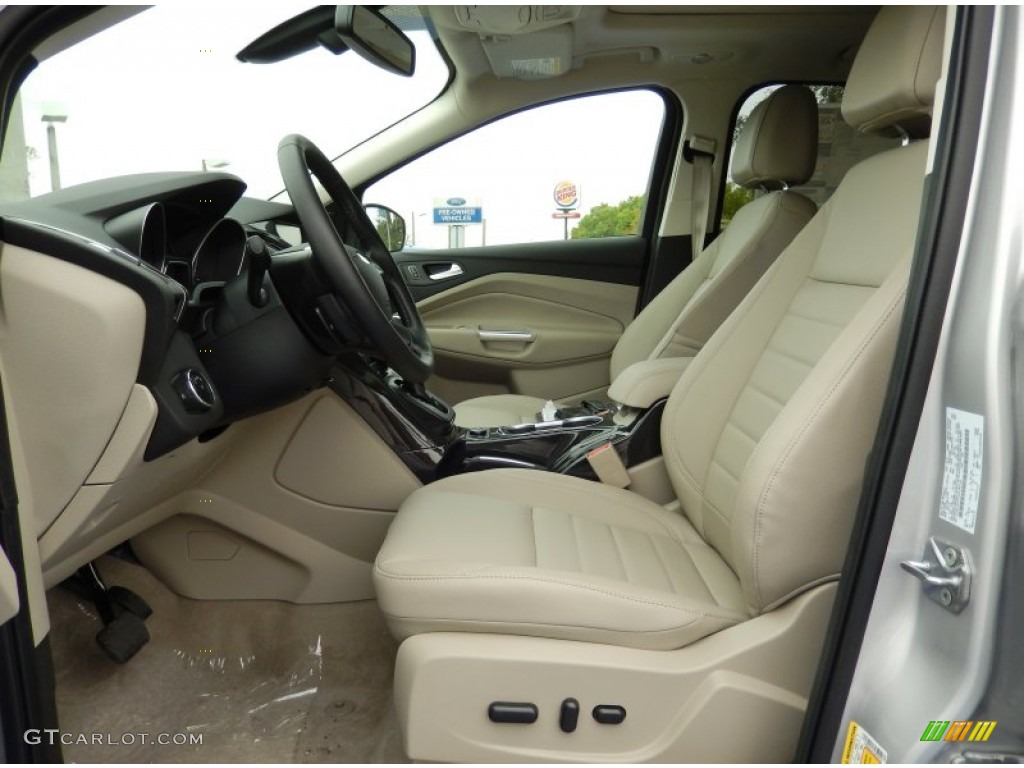 Medium Light Stone Interior 2014 Ford Escape Titanium 1.6L EcoBoost Photo #91960028