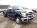 2014 Blue Jeans Metallic Ford F350 Super Duty XLT Crew Cab 4x4 Dually  photo #2