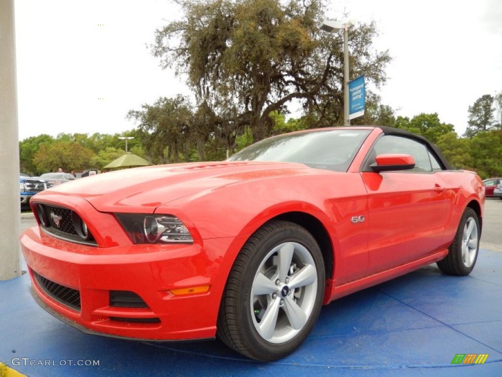 Race Red 2014 Ford Mustang GT Convertible Exterior Photo #91962311