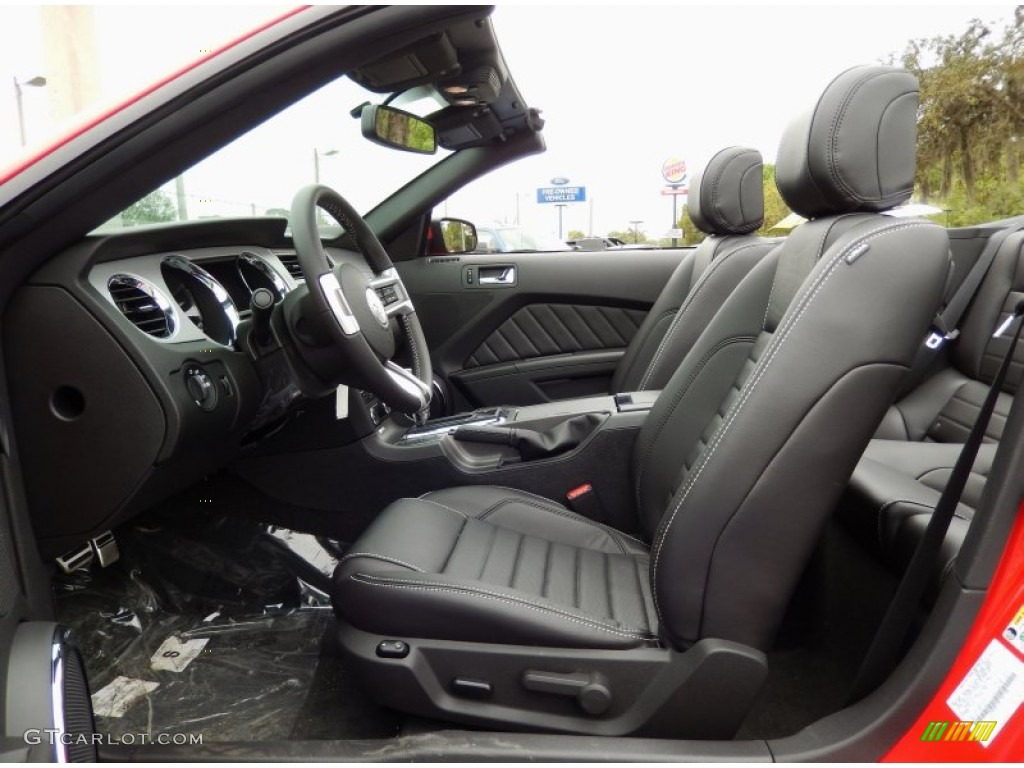 Charcoal Black Interior 2014 Ford Mustang GT Convertible Photo #91962398