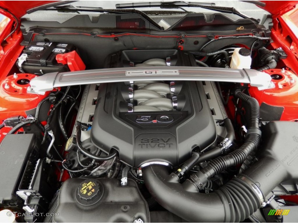 2014 Ford Mustang GT Convertible 5.0 Liter DOHC 32-Valve Ti-VCT V8 Engine Photo #91962506