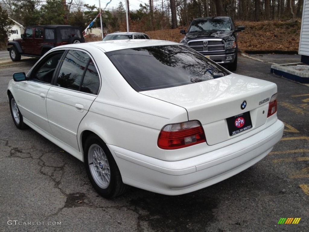 2002 5 Series 525i Sedan - Alpine White / Grey photo #13