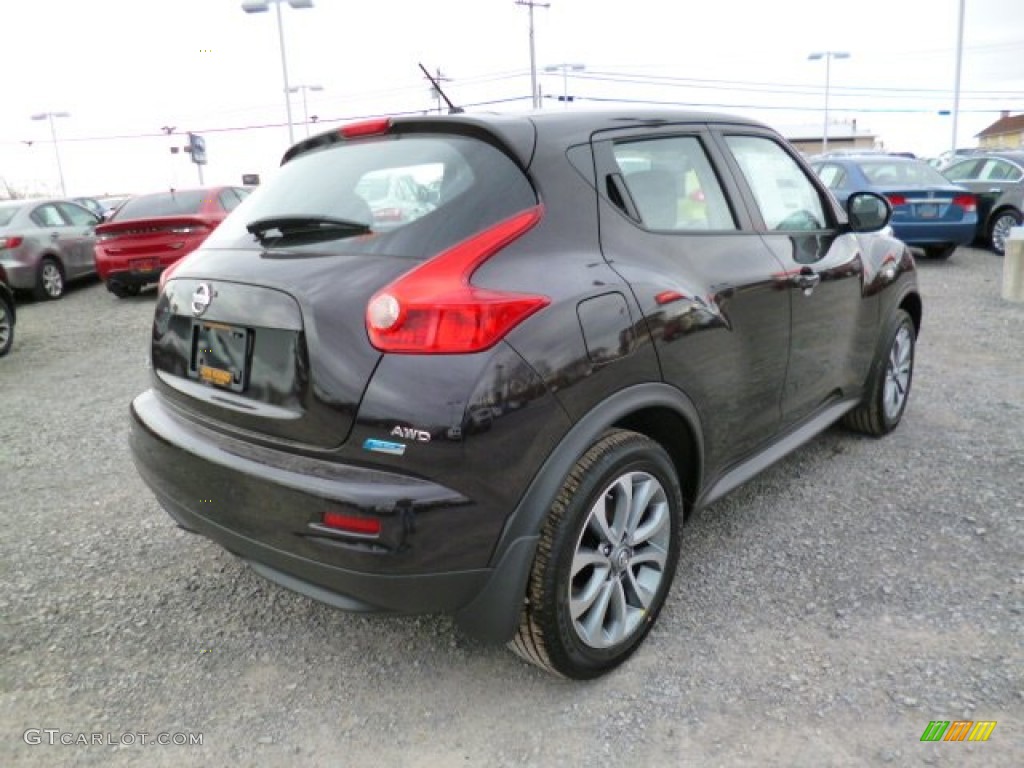 2014 Juke S AWD - Bordeaux Black / Black photo #7