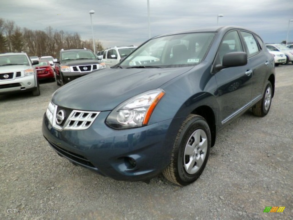 Graphite Blue 2014 Nissan Rogue Select S AWD Exterior Photo #91971665