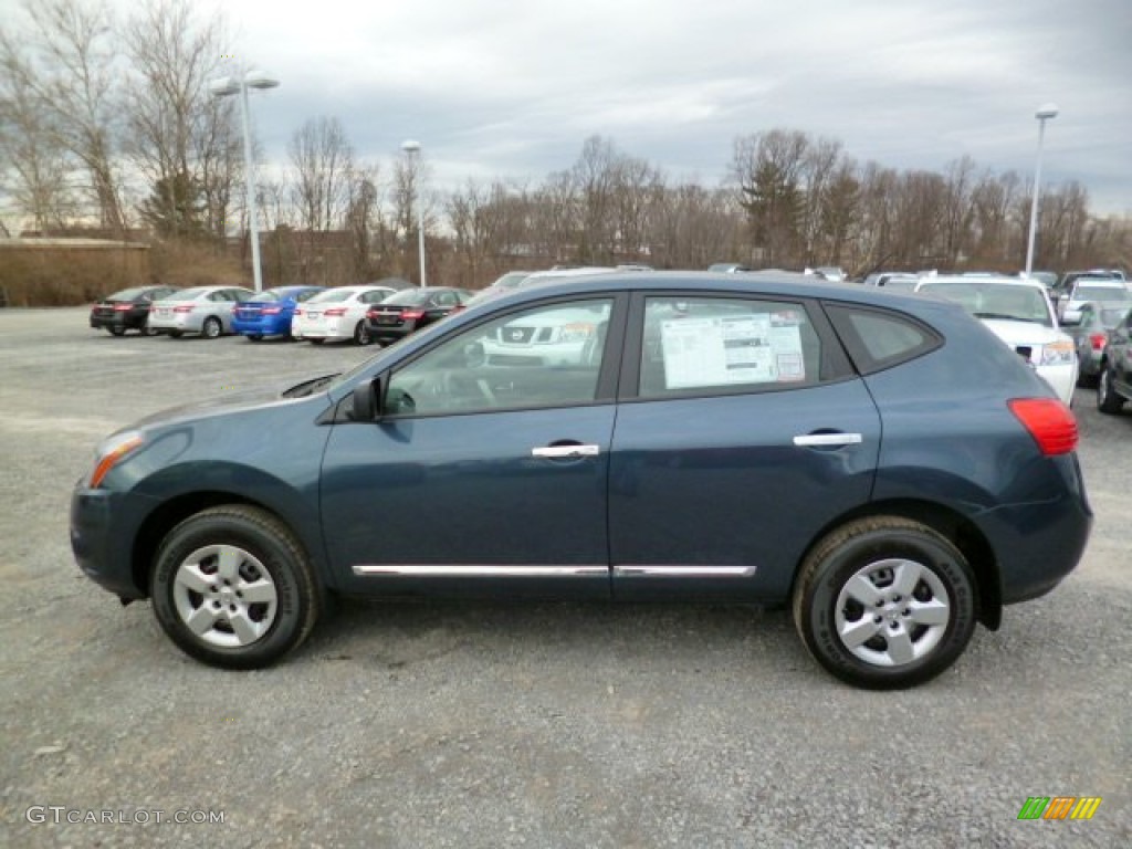 Graphite Blue 2014 Nissan Rogue Select S AWD Exterior Photo #91971671