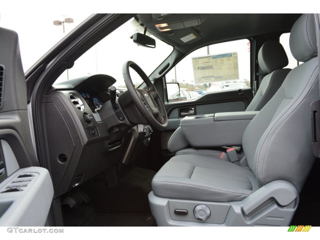 2014 F150 XLT SuperCab - Ingot Silver / Steel Grey photo #6