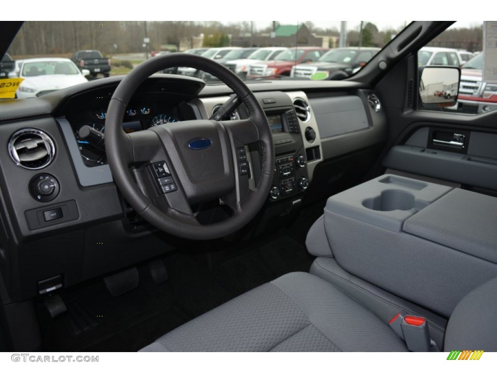 2014 F150 XLT SuperCab - Ingot Silver / Steel Grey photo #7