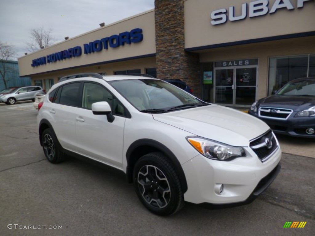 2014 XV Crosstrek 2.0i Limited - Satin White Pearl / Ivory photo #1