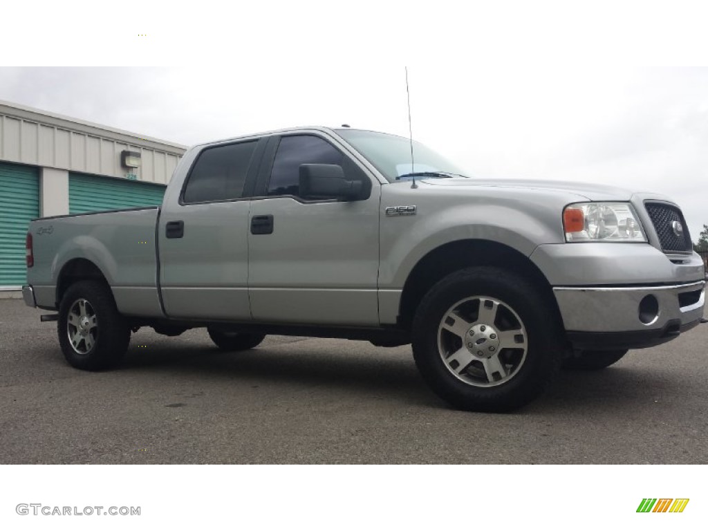 2006 F150 XLT SuperCrew 4x4 - Silver Metallic / Medium/Dark Flint photo #2