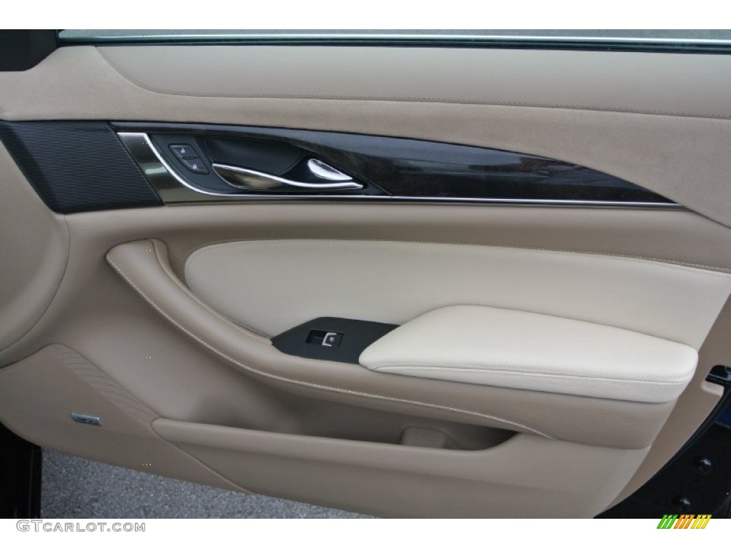 2014 Cadillac CTS Premium Sedan AWD Light Cashmere/Medium Cashmere Door Panel Photo #91976492