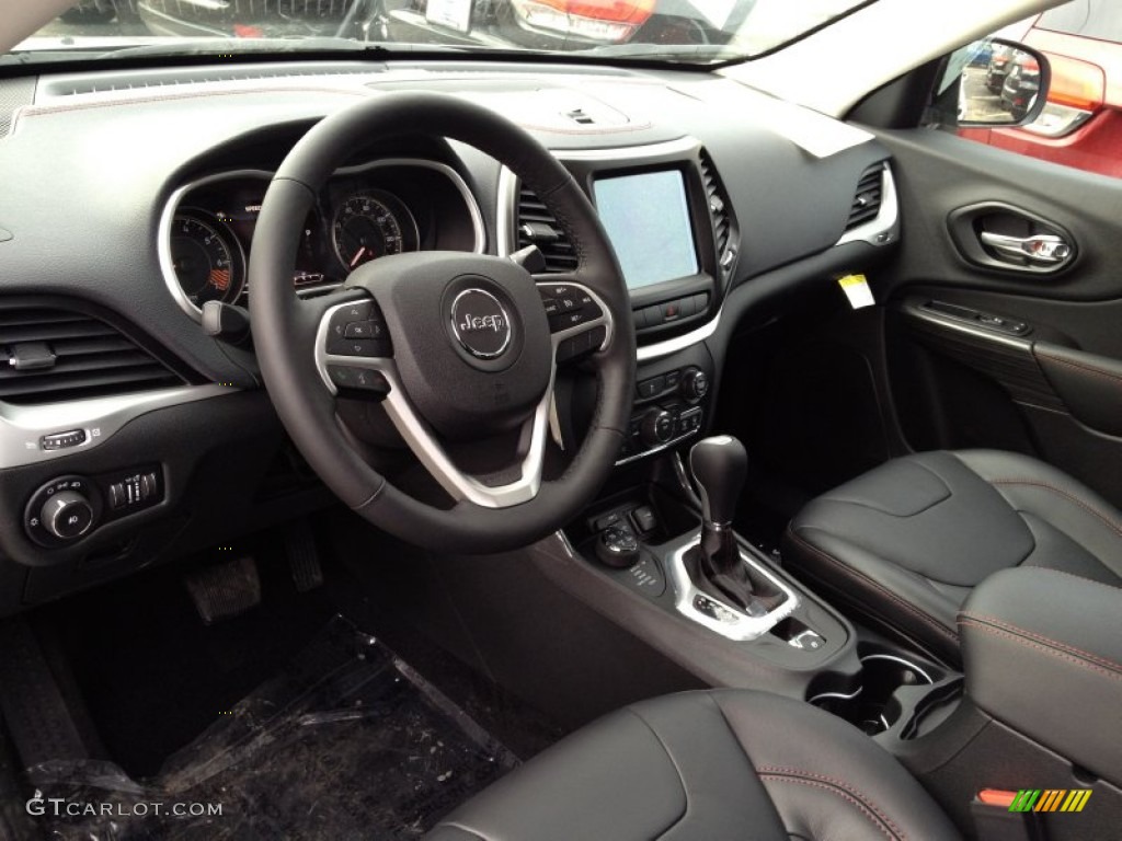 Morocco - Black Interior 2014 Jeep Cherokee Trailhawk 4x4 Photo #91977863