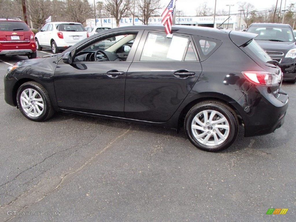 Black Mica 2013 Mazda MAZDA3 i Grand Touring 5 Door Exterior Photo #91978235