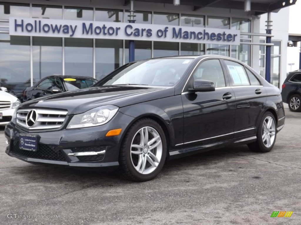 2012 C 300 Sport 4Matic - Magnetite Black Metallic / Cappucino photo #1